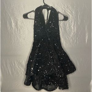 Black sparkly “birthday dress”